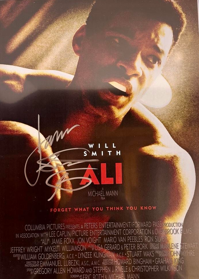 James Toney Signed 11x17 Photo (Ali) - Schwartz COA